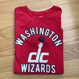 NBA Washington DC Wizards Basketball red T-shirt YXL